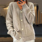 🌷✨Mujeres Slouchy Slouchy Faux Cashmere Cardigan med knappar framtill（köp 2 gratis frakt📦）