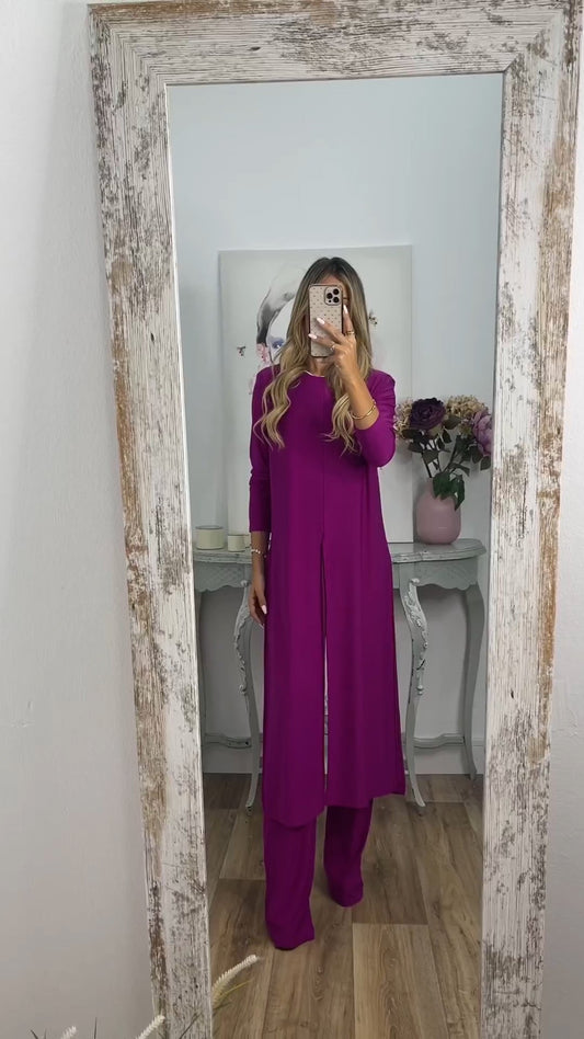 🔥Hot Sale 49% OFF💃Elegant Casual 2-delad kostym med lång topp