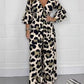 🔥Hot Sale 53% Off🍃Leopardmönstrad jumpsuit med V-ringning