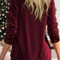 🎁 SISTA DAGSREA-49% RABATT 🎁 Sequin Loose Smocked Fake tvådelad topp