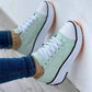 🔥Sneakers med snörning och platåklack för kvinnor