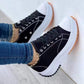 🔥Sneakers med snörning och platåklack för kvinnor