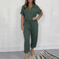 🌷2024 Ny försäljning🌷Kvinnors kortärmade utility jumpsuit