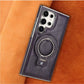 Retro-stil magnetiskt telefonfodral med stativ för Samsung