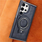 Retro-stil magnetiskt telefonfodral med stativ för Samsung