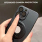 Matte Magnetiskt iPhone-fodral med 360° roterbar osynlig ställning