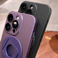 Matte Magnetiskt iPhone-fodral med 360° roterbar osynlig ställning