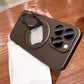 Matte Magnetiskt iPhone-fodral med 360° roterbar osynlig ställning