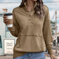 Dam Casual Standkrage med tryckknappar Pullover