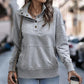 Dam Casual Standkrage med tryckknappar Pullover