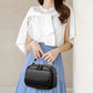 Elegant Dubbellager Bred Rem Crossbody Handväska