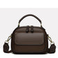 Elegant Dubbellager Bred Rem Crossbody Handväska