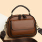Elegant Dubbellager Bred Rem Crossbody Handväska