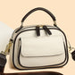 Elegant Dubbellager Bred Rem Crossbody Handväska