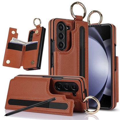 PU-läder Plånboksfodral med Pennfack för Samsung Z Fold3/4/5/6