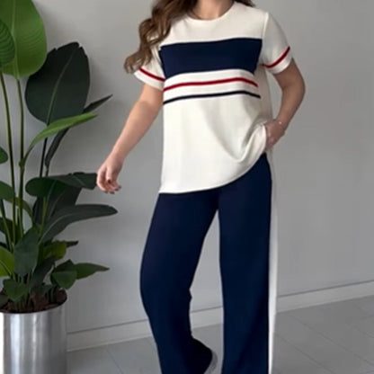 Dam Oversized T-shirt & Casual Byxor Set