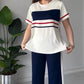 Dam Oversized T-shirt & Casual Byxor Set