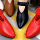 Kvinnors Chunky Heel Spetsiga Tåskor