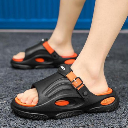Halkfria Slip-on EVA Tofflor med Tjock Sula