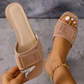 Sandaler med klumpig klack för kvinnor