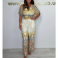 Bohemisk jumpsuit med vida ben och tryck