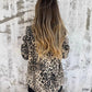Blazer med leopardtryck för dammode