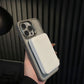 Magnetiskt telefonfodral med dolda stativ och linsfilm för iPhone