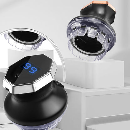 ✂️ 50% RABATT NU ! 💡 Cirkulär Elektrisk Hårklippare med LED-display – Självslipande Blad, Justerbar Skydd & Trådlös Design ⚡